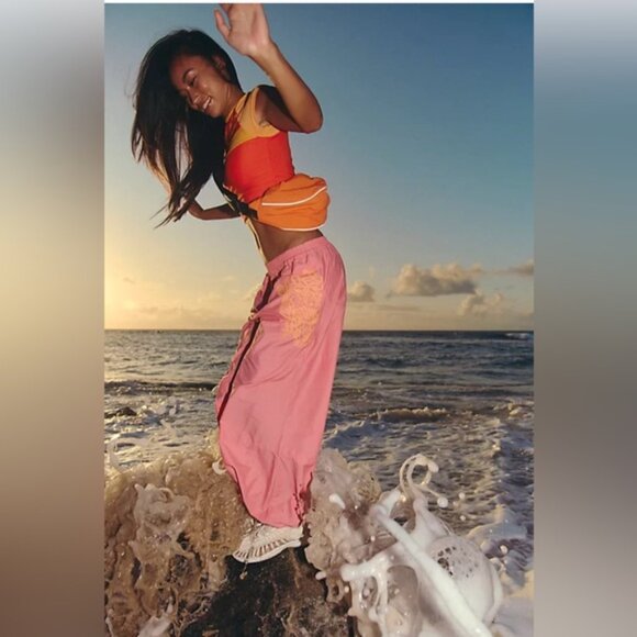 NWOT Free People Movement Baller Embroidered Pants sz M - Picture 6 of 6